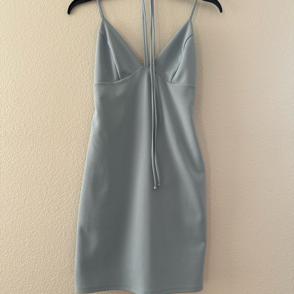 Baby blue party dress. Size small